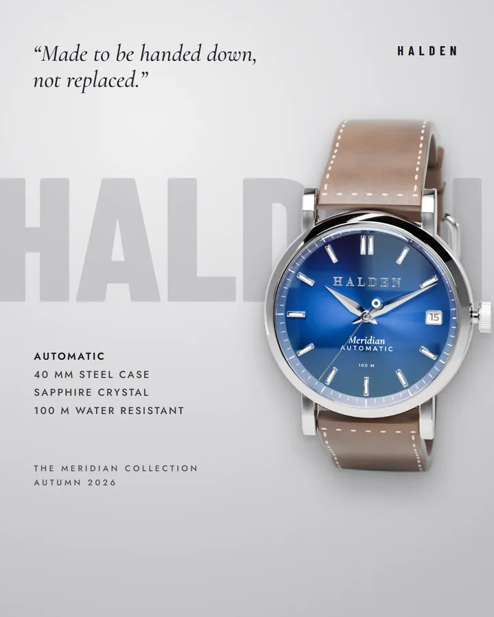 HALDEN Meridian watch static ad