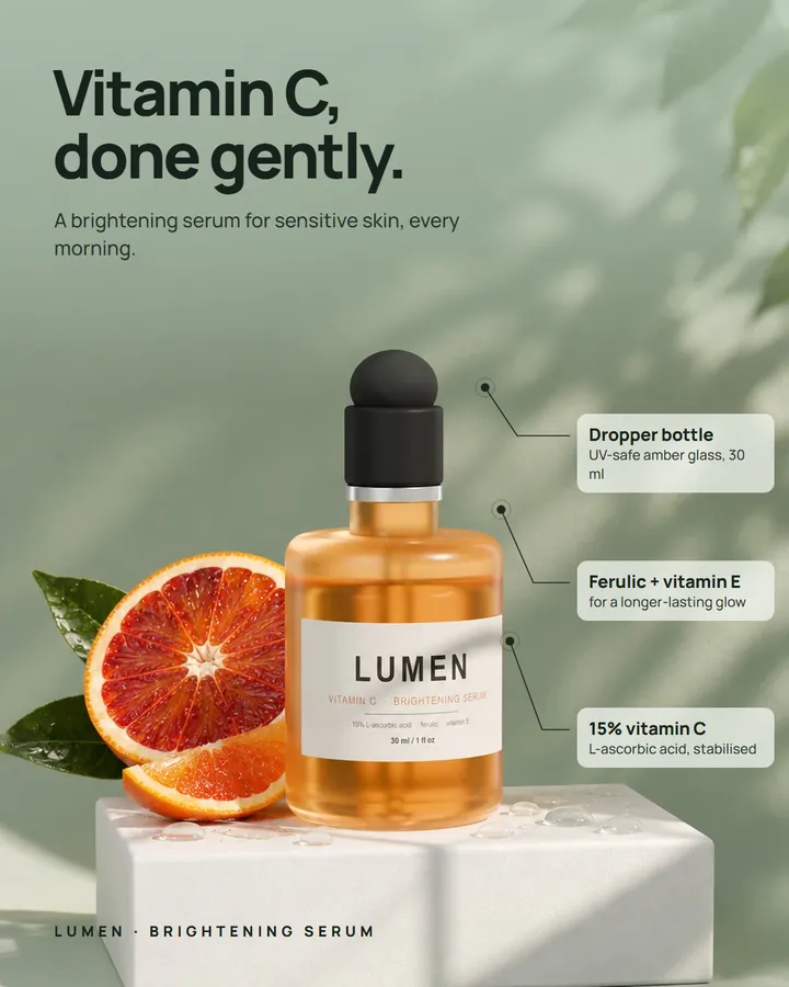 Lumen vitamin C serum static ad