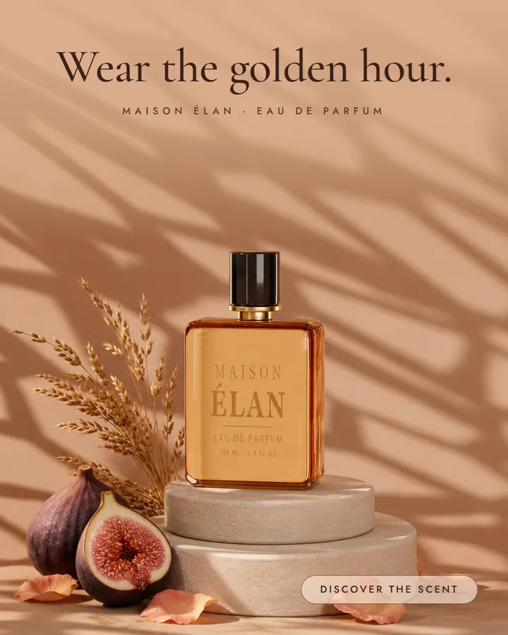 Maison Élan perfume static ad